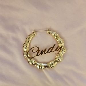 Bamboo Cindy Earrings 70mm/2.75 inches